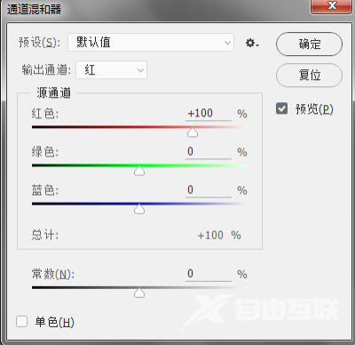 PS通道混合器怎么用?PS通道混合器的用法教程截图