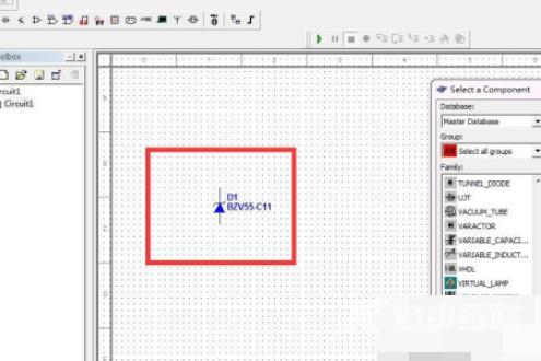 multisim怎么绘制BZV55-C11二极管？multisim绘制BZV55-C11二极管教程截图