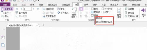 福昕PDF编辑器怎么设置PDF文档参考线？福昕PDF编辑器设置PDF文档参考线教程截图