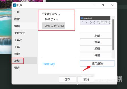 imageglass怎么换皮肤？imageglass换皮肤教程截图