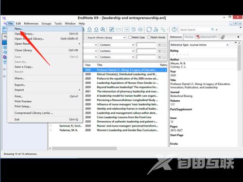 Endnote怎么创建数据库？Endnote创建数据库教程截图