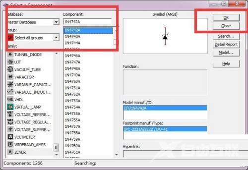 multisim怎么绘制1N4742A二极管？multisim绘制1N4742A二极管教程截图