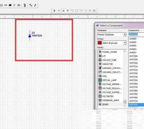 multisim怎么绘制1N4742A二极管？multisim绘制1N4742A二极管教程截图