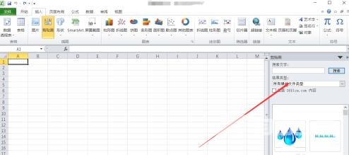 excel2010如何插入剪贴画？excel2010插入剪贴画的方法截图