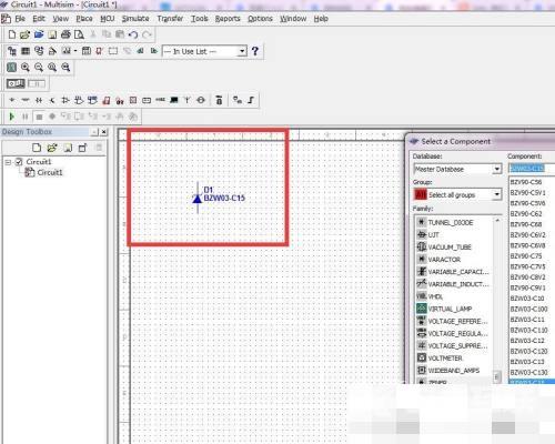 multisim怎么绘制BZW03-C15二极管?multisim绘制BZW03-C15二极管教程截图