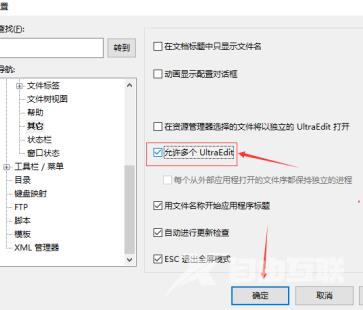 UE编辑器怎样设置允许多个Ultraedit？UE编辑器设置允许多个Ultraedit的方法截图