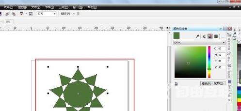 CorelDraw怎样给图形上色？CorelDraw给图形上色的操作步骤截图