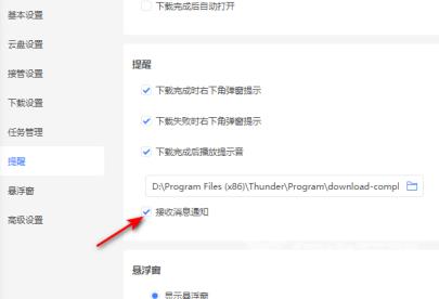 迅雷11如何关闭接收消息通知？迅雷11关闭接收消息通知的方法截图