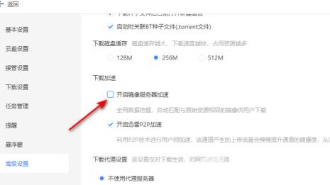 迅雷11怎么开启镜像服务器加速？迅雷11开启镜像服务器加速的方法截图