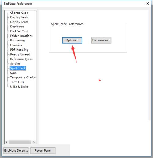 Endnote怎么关闭自动校正？Endnote关闭自动校正教程截图