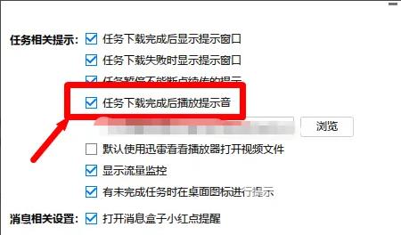 迅雷极速版如何关闭下载完成提示音？迅雷极速版关闭下载完成提示音的方法截图