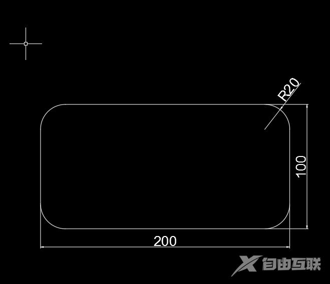 AutoCAD 2018怎么绘制圆角矩形?AutoCAD 2018绘制圆角矩形的方法截图